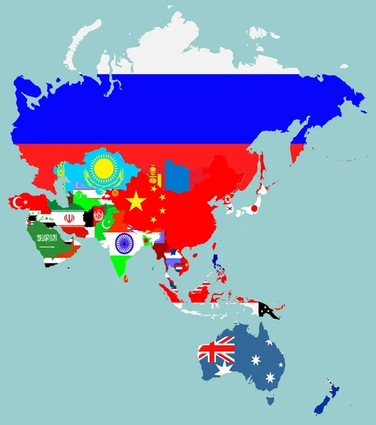 Szerkezeti térképek az országok — Stock Vector