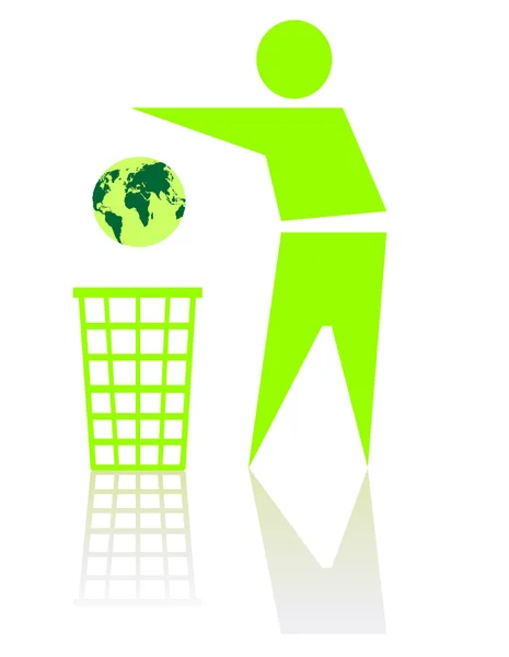 Recycling der Welt — Stockvektor