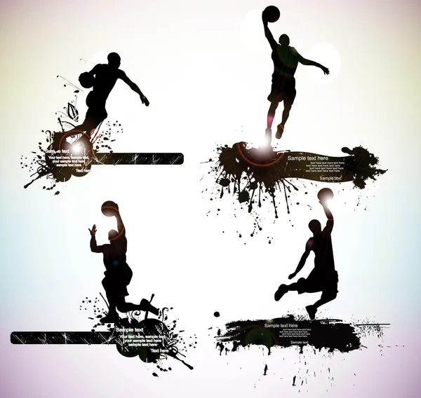 Kosárlabda játékos Stock Illusztrációk
