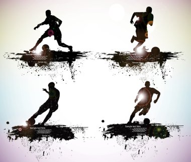 soccer player vector clipart