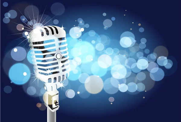 stock vector microphone background