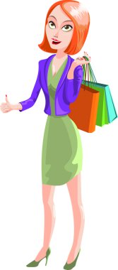 Sale girl clipart