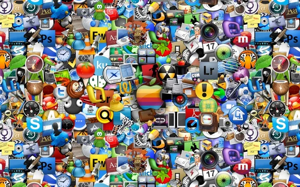 stock image Creative Wallpaper Icons