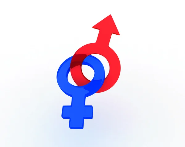 Symbols of masculine and feminine — Stock Photo, Image