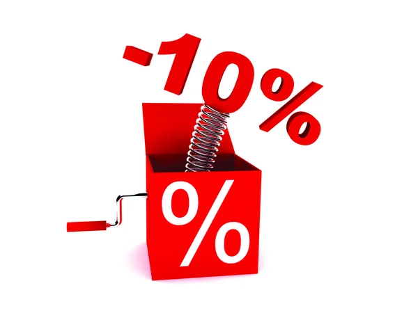 Desconto de 10 por cento — Fotografia de Stock