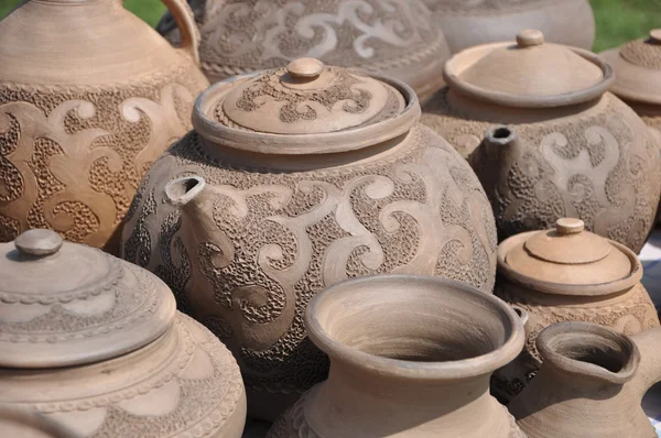 stock image Folk art. ceramics. kettle