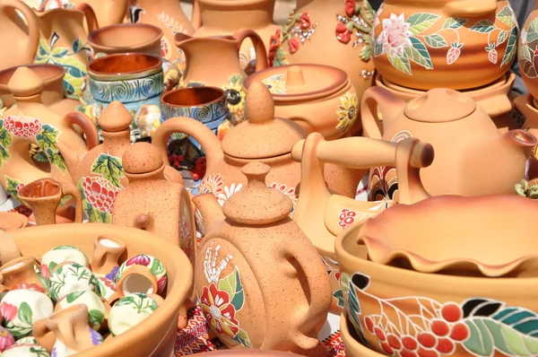 stock image Folk art, ceramics, tableware