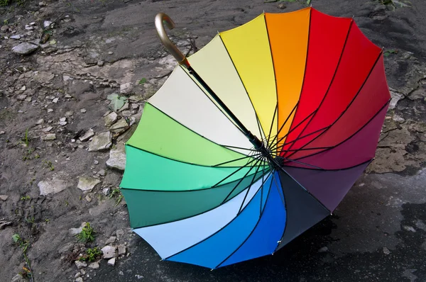 Яркий зонтик — стоковое фото