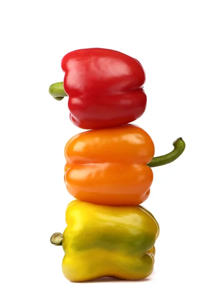 Peppers in column — Stock Photo, Image