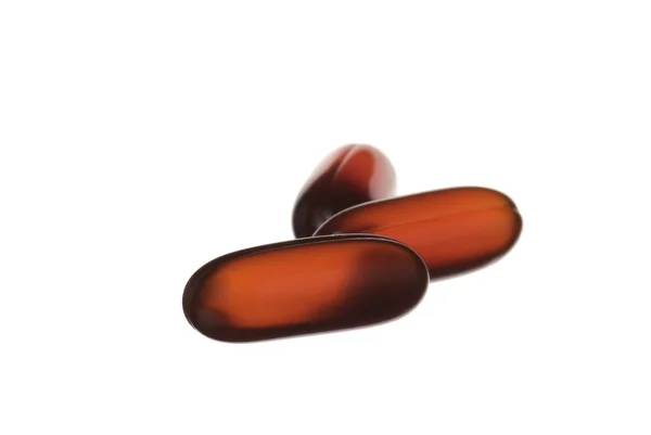 Orange capsules — Stock Photo, Image