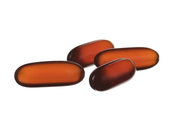 Orange capsules — Stock Photo, Image
