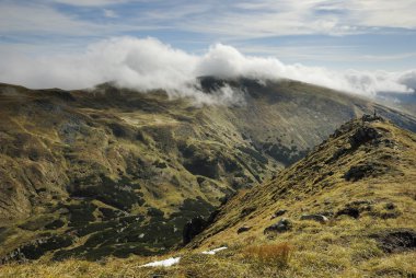 bulutlar, kadında hiking Karpat