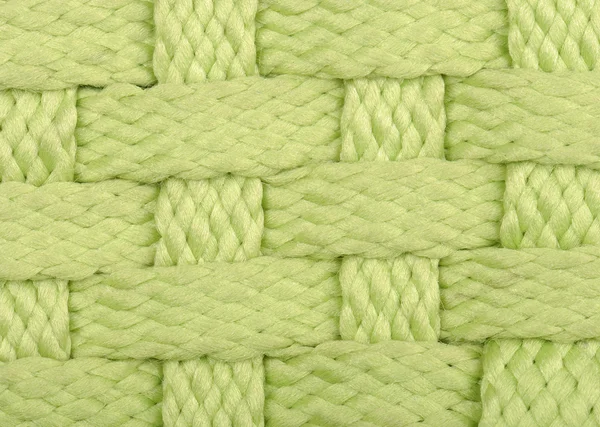 Verde artesanal vime textura fundo — Fotografia de Stock
