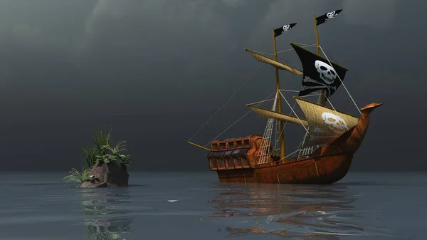 Das Piratenschiff — Stockfoto