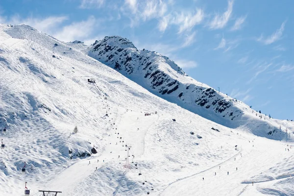 Dağı kış görünümü (chamonix, Fransa)