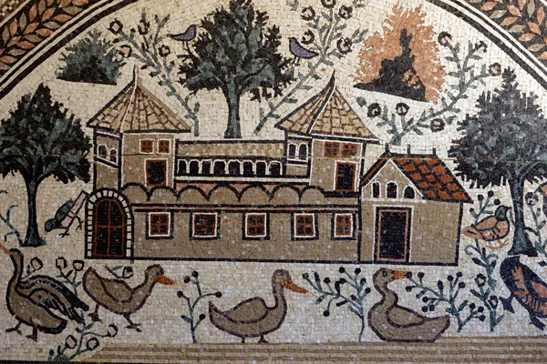 Древнеримская мозаика — стоковое фото