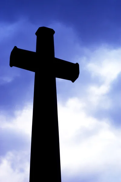 基督教十字架上天堂背景 — 图库照片