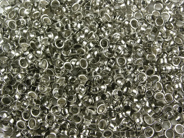 Metal brilliant rivets — Stock Photo, Image