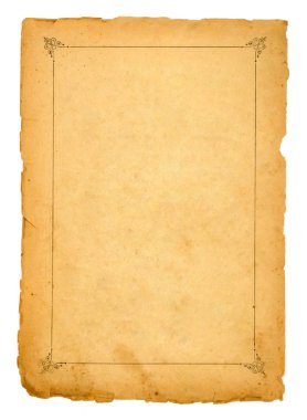 beyaz zemin üzerine eski kitabın sayfa