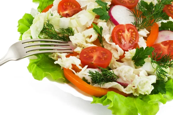 Nahaufnahme von gesundem frischem Salat — Stockfoto