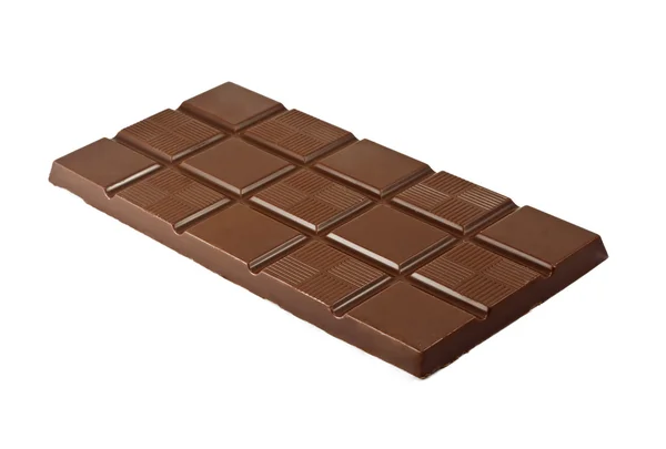 Chocolate de leite saboroso em um fundo branco — Fotografia de Stock