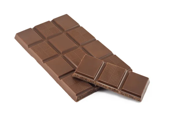 ひびの入ったチョコレートのバー — ストック写真