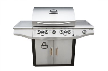 Barbecue gas grill, isolated clipart