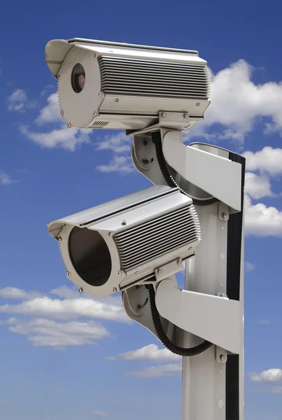Security surveillance camera, isolated — Stock Photo, Image