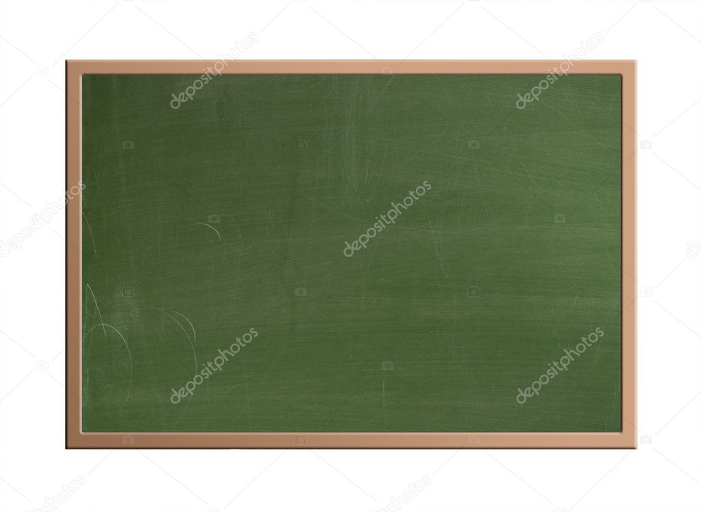 Blank Blackboard, isolated