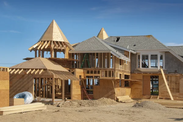 Huis toevoeging in aanbouw — Stockfoto
