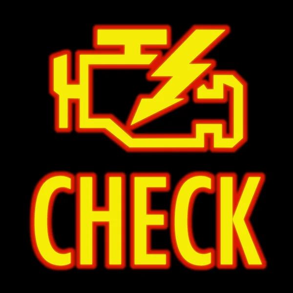 Check engine light — Stock Photo, Image
