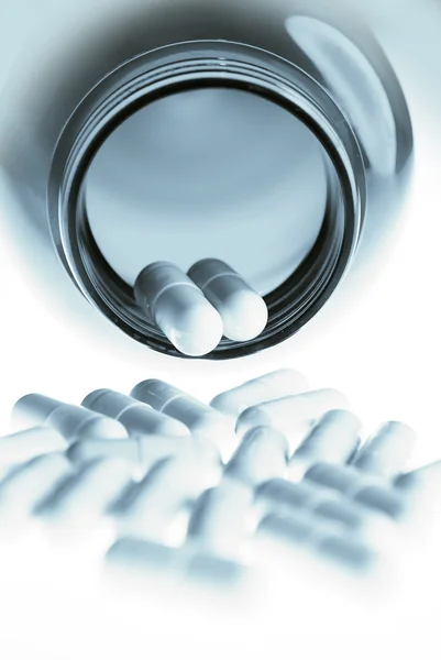 Pills in bottle — Stock Photo, Image