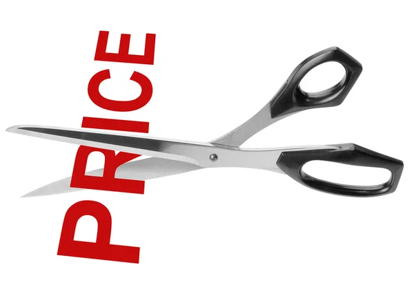 Price cut, isolated — Stock Photo, Image