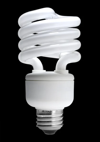Fluorescent light bulb, isolated — Stock Photo, Image
