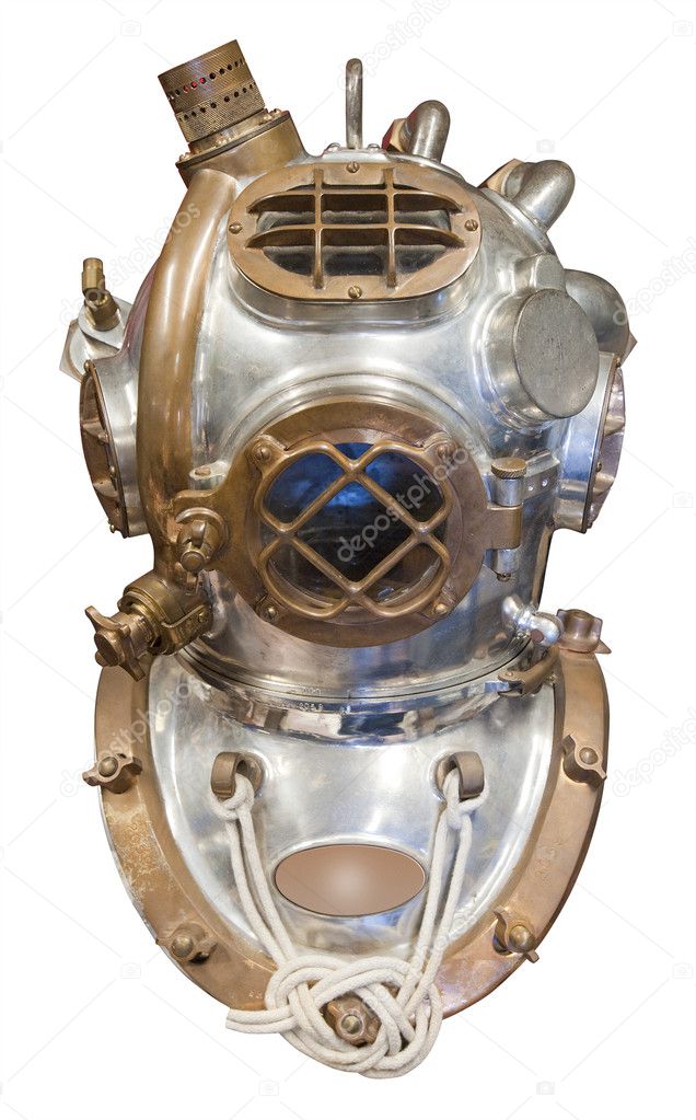 Diving helmet, isolated