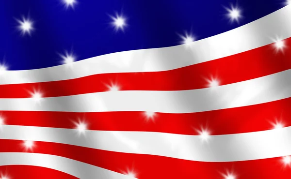 Abstract Version of the Stars and Stripes Flag — Stock Photo, Image
