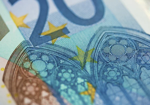 Twenty Euro Note Cash — Stock Photo, Image
