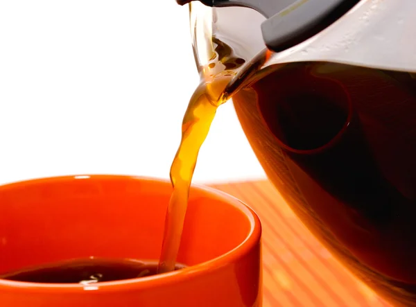 เทกาแฟหนึ่งถ้วย — ภาพถ่ายสต็อก