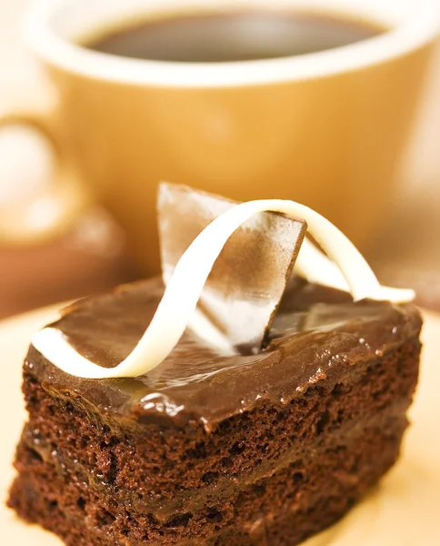 A Cup Of Coffee And A Piece Of Cake — Stock Photo, Image