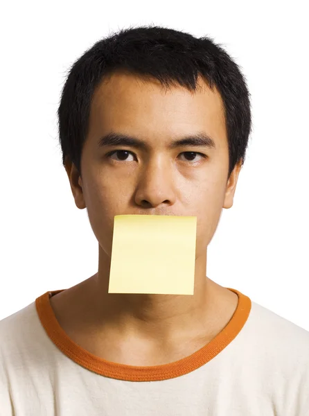 Sending A Message With A Post It Note — Stock Photo, Image