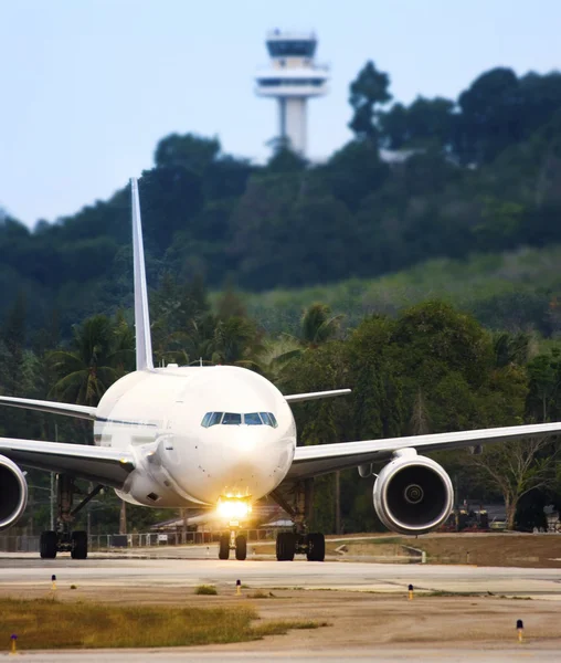 stock image Airplane Taxiing Ready For Takeoff