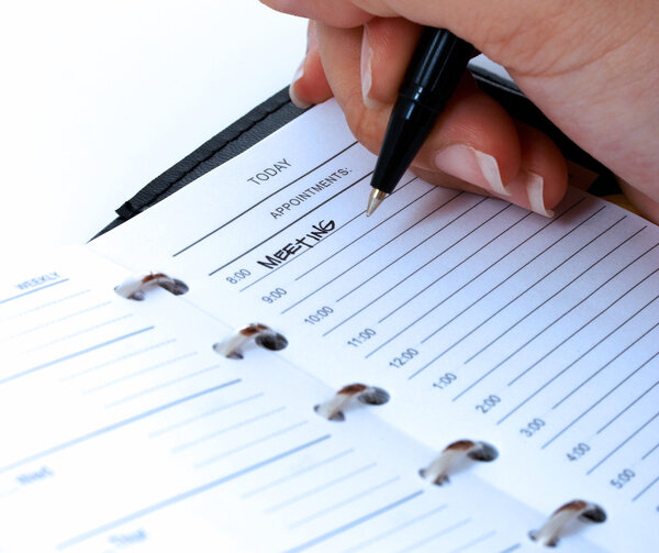 Запланировать встречу в дневнике
