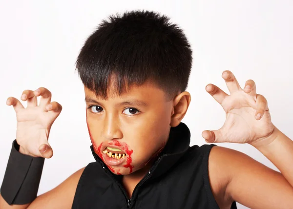 Boy With Scary Costume For Halloween — Stock Photo, Image