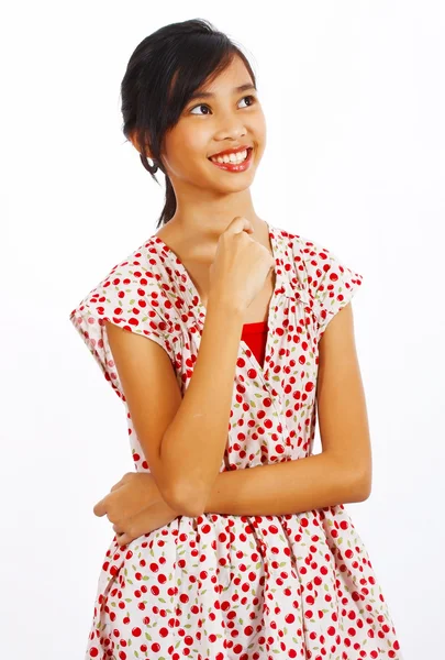 Genç güzel Asyalı kız hayal — Stok fotoğraf