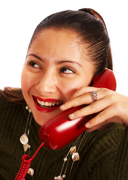 Woman Chatting On The Phone — Stock Photo, Image
