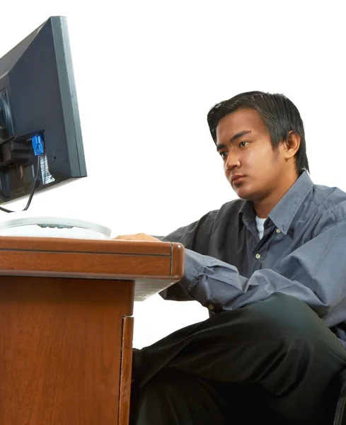 Young Programmer Working On A Computer — Stock Photo, Image