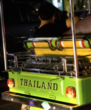 Traveling Along In A Tuk Tuk In Thailand clipart