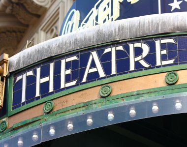 Old Movie Theatre In London clipart