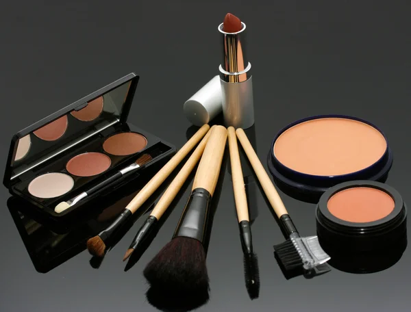 Lipstick Eye Shadow And Blusher — Stock Photo, Image