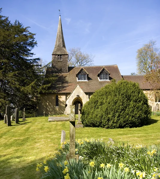 Old English Church On A Sunny Day — Stock Photo, Image